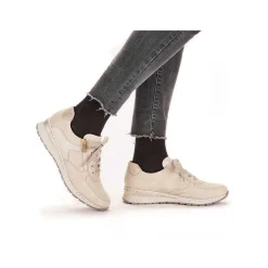 Rieker Sneakers-Women'S Sneaker Low Cream White