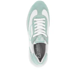 Rieker Colorful Styles-Women'S Sneaker Low Frost-White Aquamarine