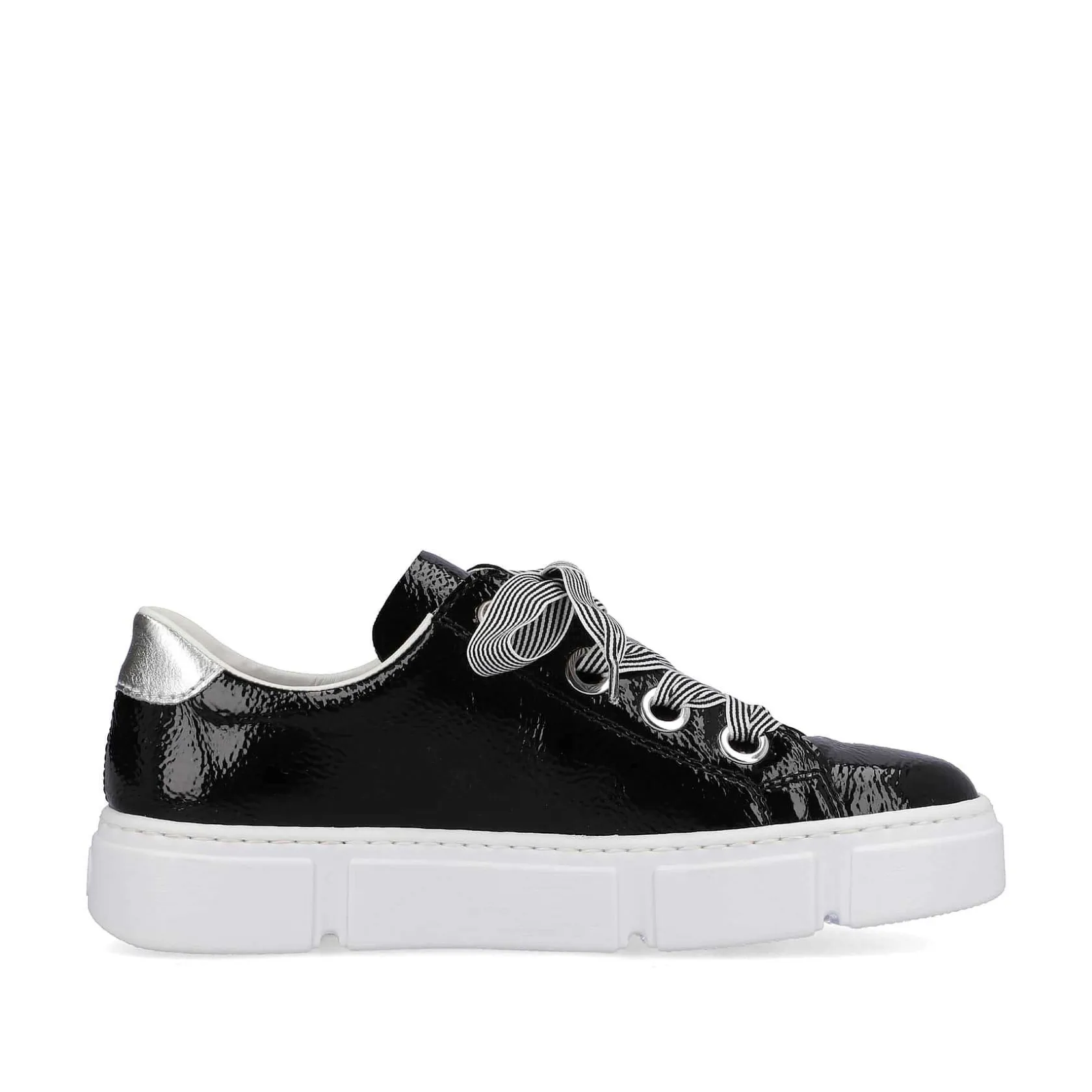 Rieker Sneakers-Women'S Sneaker Low Glossy Black