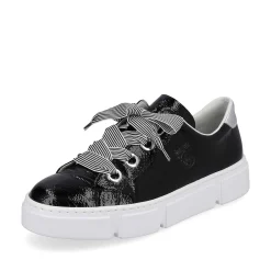 Rieker Sneakers-Women'S Sneaker Low Glossy Black
