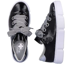 Rieker Sneakers-Women'S Sneaker Low Glossy Black