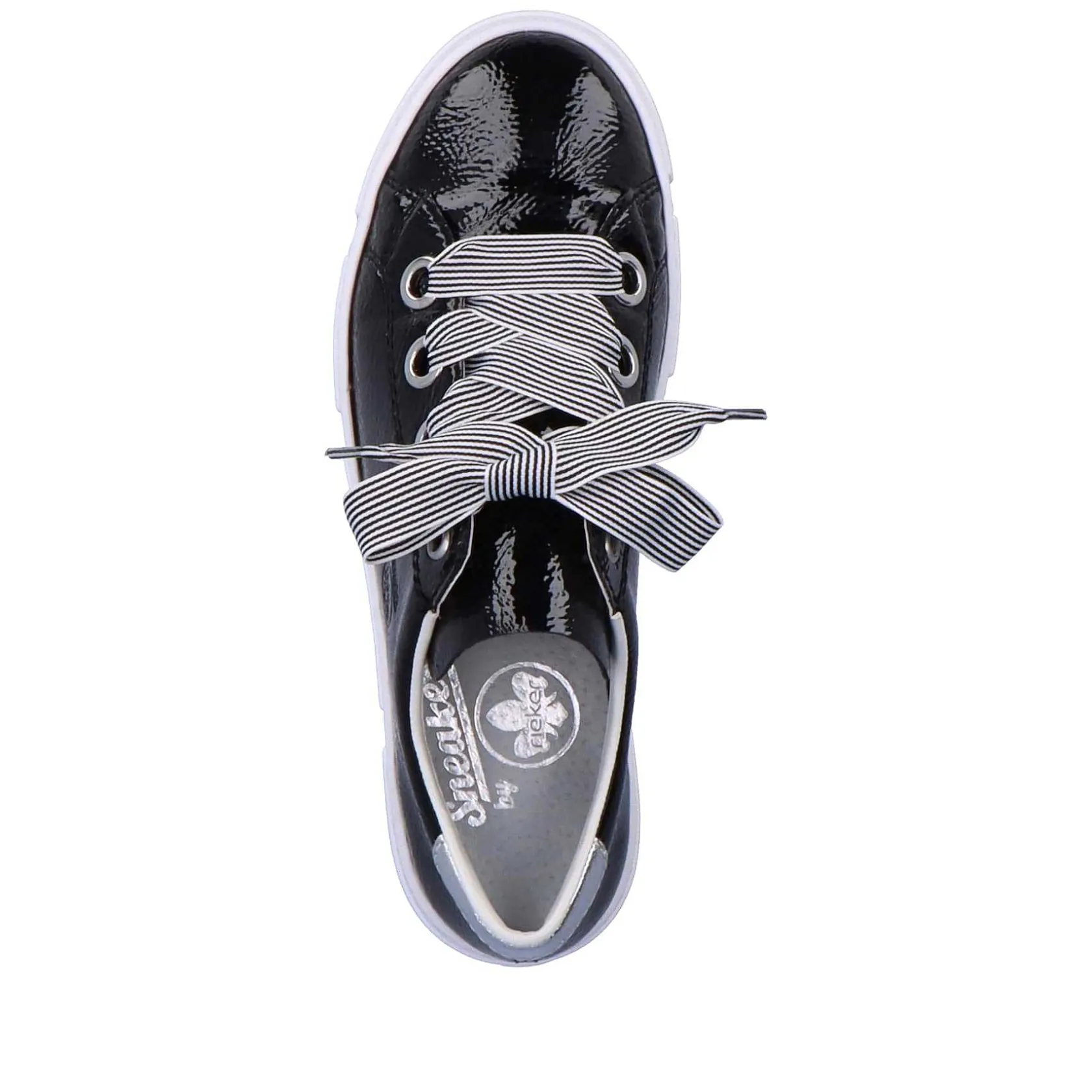 Rieker Sneakers-Women'S Sneaker Low Glossy Black