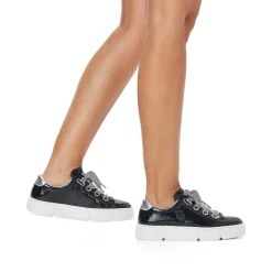 Rieker Sneakers-Women'S Sneaker Low Glossy Black