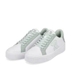 Rieker Colorful Styles-Women'S Sneaker Low Swan-White Mint-Green