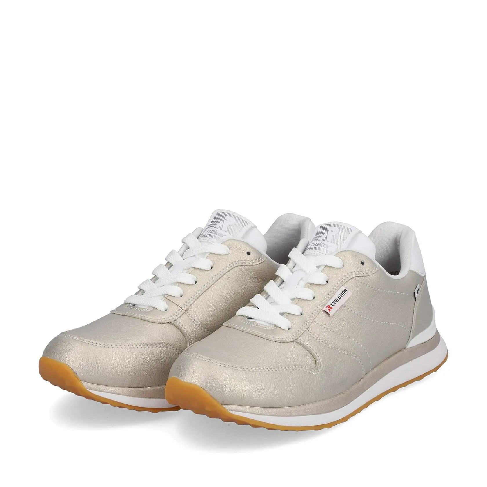 Rieker Sneakers-Women'S Sneaker Low Champagne Metallic