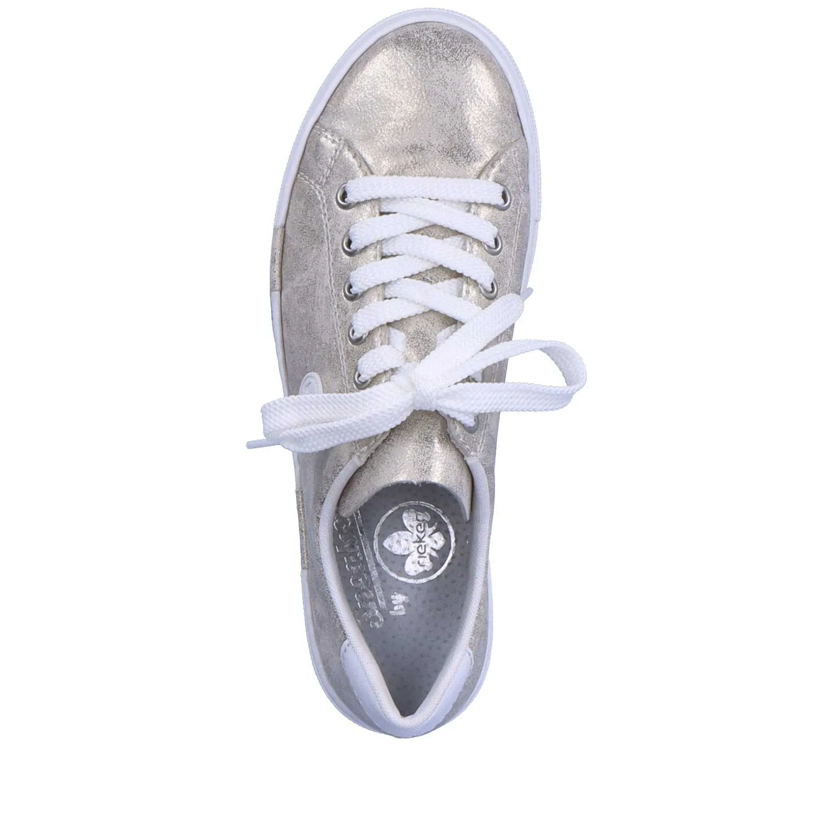 Rieker Sneakers-Women'S Sneaker Low Silver Metallic