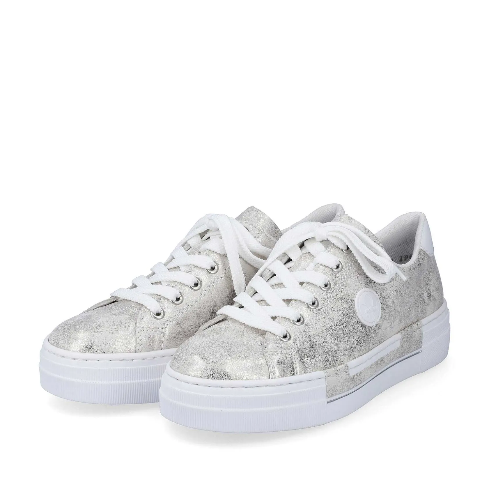 Rieker Sneakers-Women'S Sneaker Low Silver Metallic