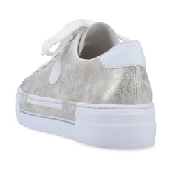 Rieker Sneakers-Women'S Sneaker Low Silver Metallic