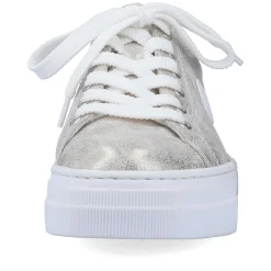 Rieker Sneakers-Women'S Sneaker Low Silver Metallic