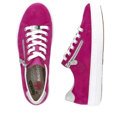 Rieker Summer Shoes-Women'S Sneaker Low Pink