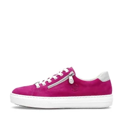 Rieker Summer Shoes-Women'S Sneaker Low Pink