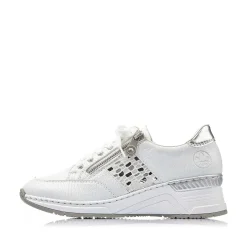 Rieker Sneakers-Women'S Sneaker Low Swan White