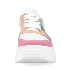 Rieker Colorful Styles-Women'S Sneaker Low Ice White-Multicolored