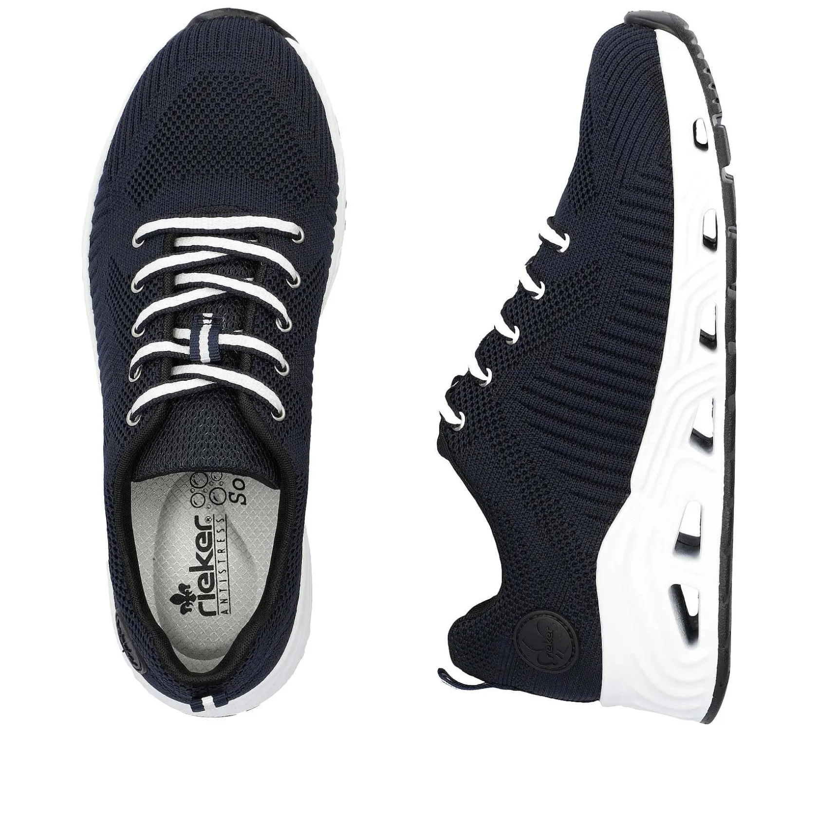 Rieker Sneakers-Women'S Sneaker Low Steel Blue
