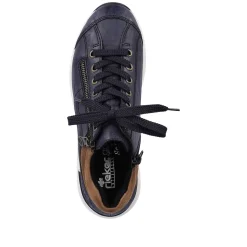Rieker Sneakers-Women'S Sneaker Low Navy Blue-Brown