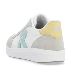 Rieker Sneakers-Women'S Sneaker Low Snow-White Dusty-Grey