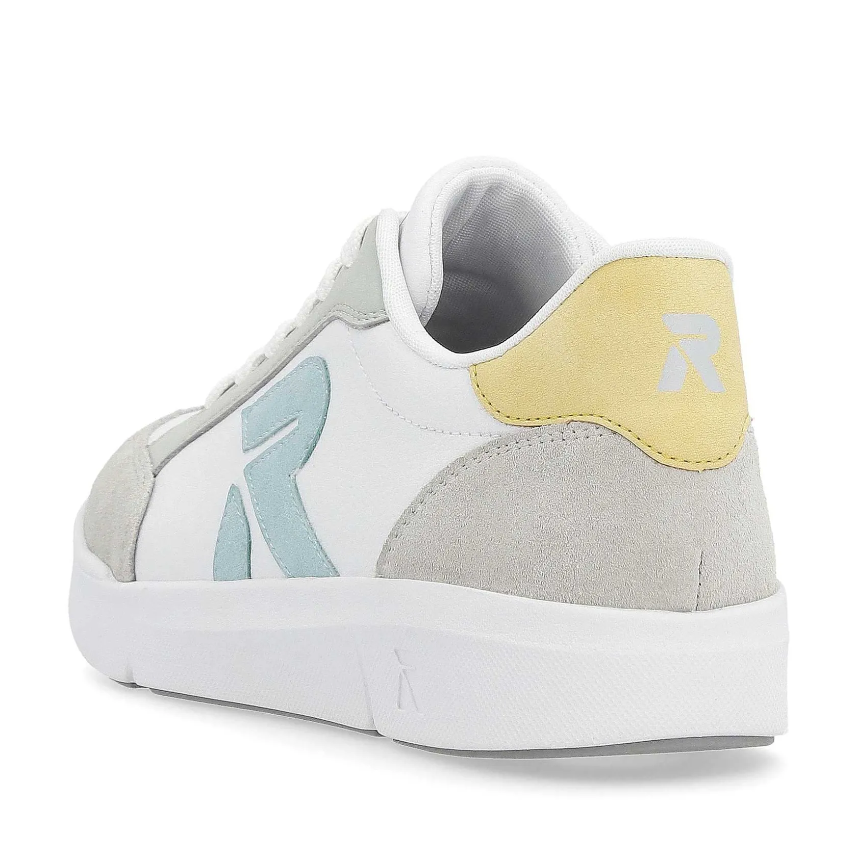 Rieker Sneakers-Women'S Sneaker Low Snow-White Dusty-Grey