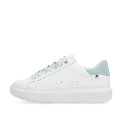 Rieker Sneakers-Women'S Sneaker Low Clear-White Ice-Blue
