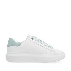 Rieker Sneakers-Women'S Sneaker Low Clear-White Ice-Blue