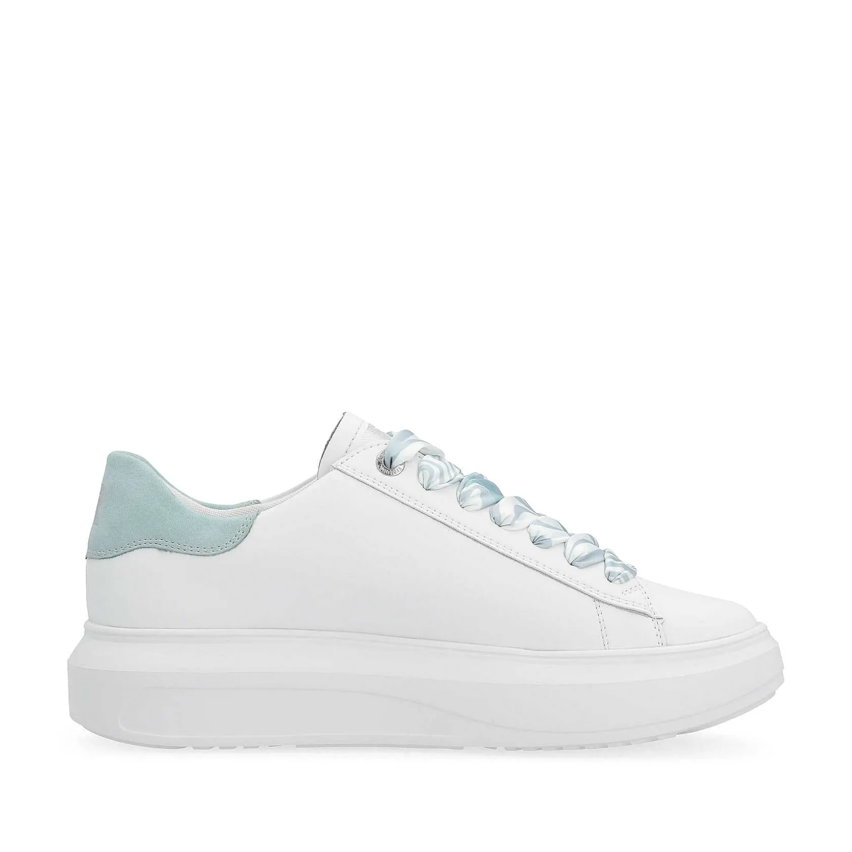 Rieker Sneakers-Women'S Sneaker Low Clear-White Ice-Blue