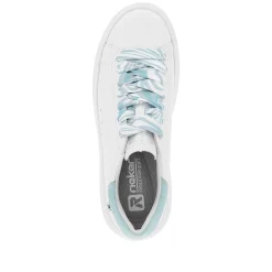 Rieker Sneakers-Women'S Sneaker Low Clear-White Ice-Blue