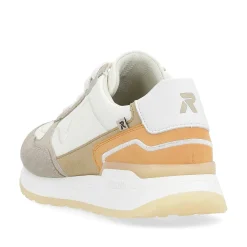 Rieker Sneakers-Women'S Sneaker Low Creamy-White Clay-Beige