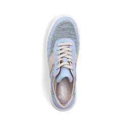 Rieker Colorful Styles-Women'S Sneaker Low Light Blue