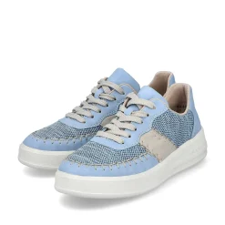 Rieker Colorful Styles-Women'S Sneaker Low Light Blue