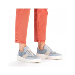 Rieker Colorful Styles-Women'S Sneaker Low Light Blue