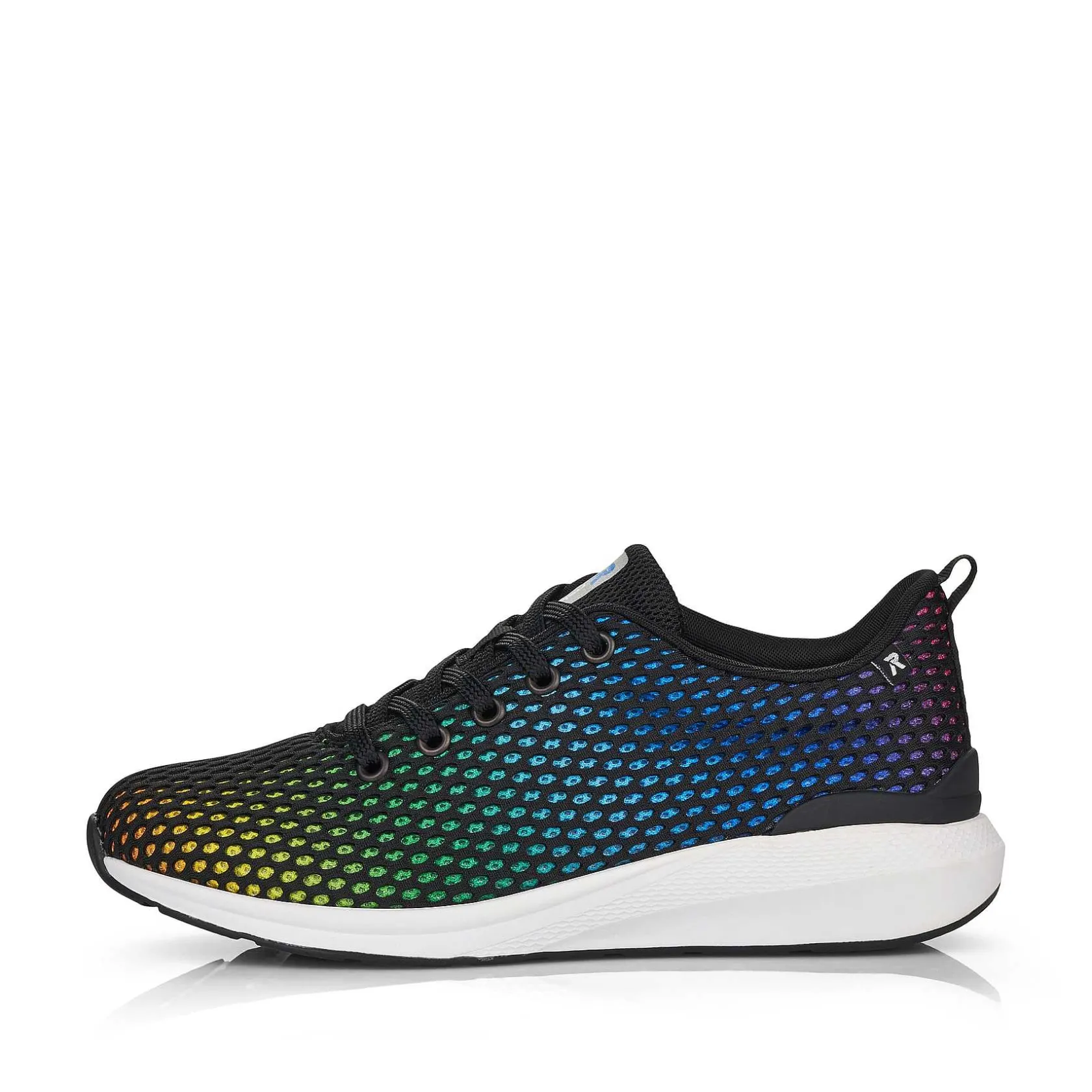 Rieker Sneakers-Women'S Sneaker Low Deep Black Rainbow