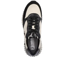 Rieker Sneakers-Women'S Sneaker Low Linen Graphite