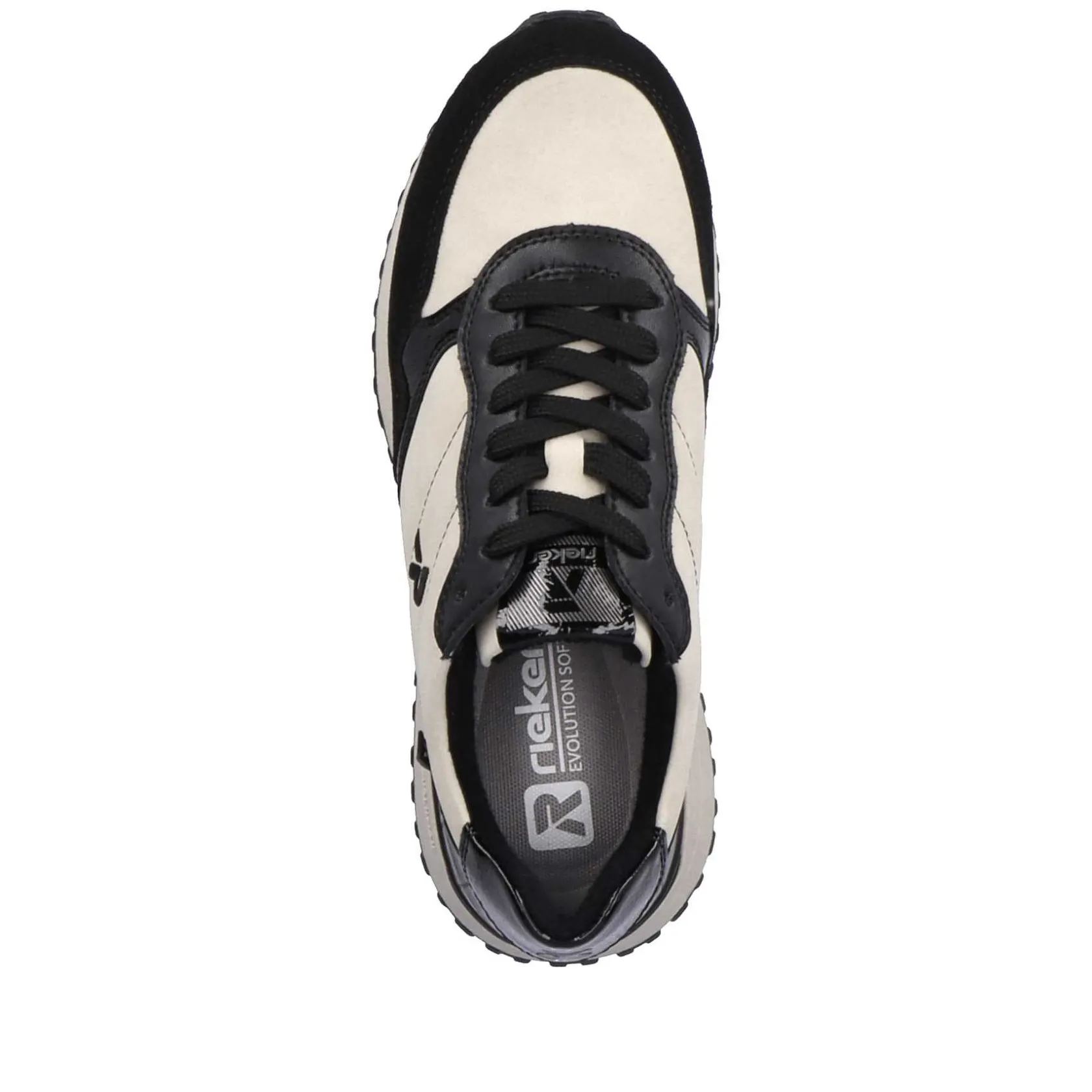 Rieker Sneakers-Women'S Sneaker Low Linen Graphite