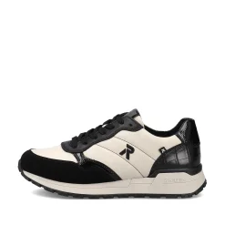Rieker Sneakers-Women'S Sneaker Low Linen Graphite