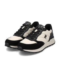 Rieker Sneakers-Women'S Sneaker Low Linen Graphite
