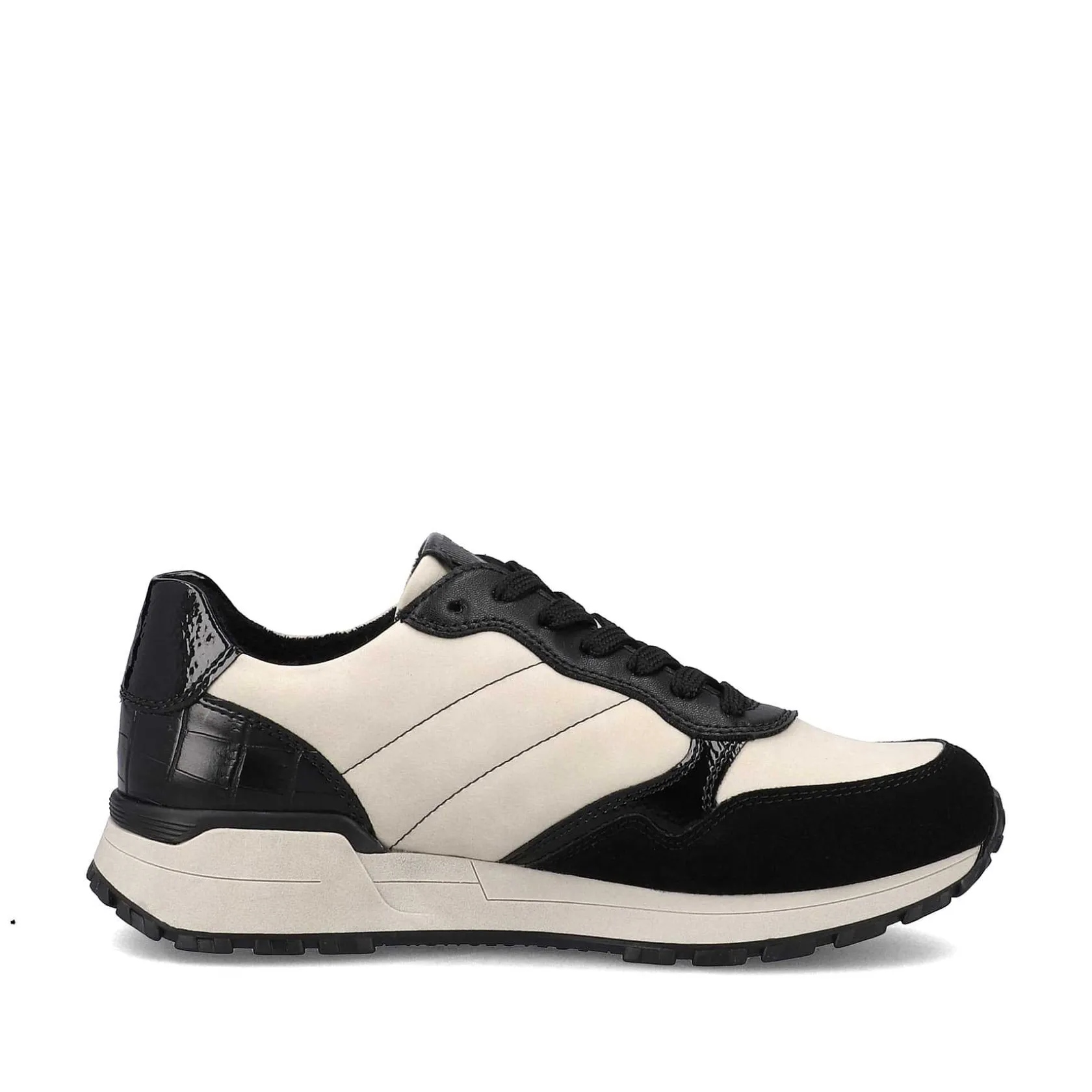 Rieker Sneakers-Women'S Sneaker Low Linen Graphite