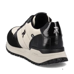 Rieker Sneakers-Women'S Sneaker Low Linen Graphite