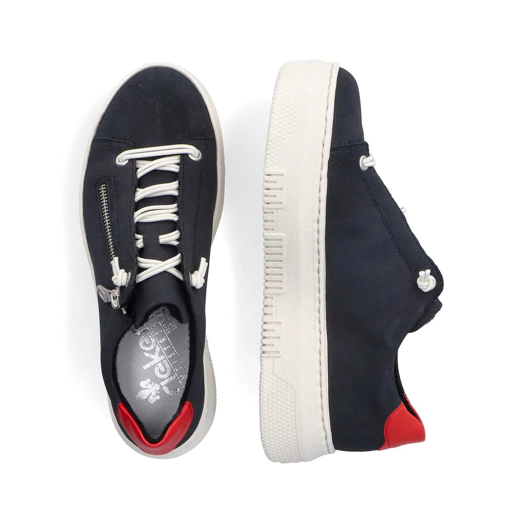 Rieker Sneakers-Women'S Sneaker Low Steel Blue