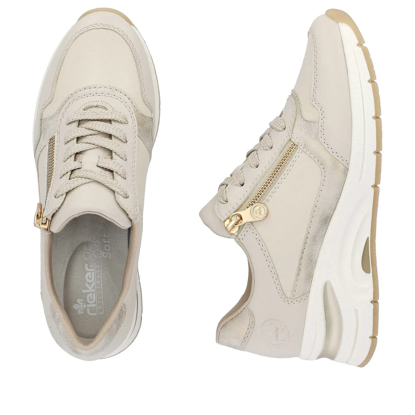 Rieker Sneakers-Women'S Sneaker Low Light Beige