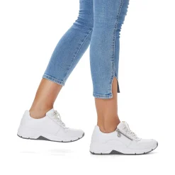 Rieker Sneakers-Women'S Sneaker Low Crystal White