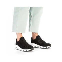 Rieker Vegan-Women'S Sneaker Low Deep Black