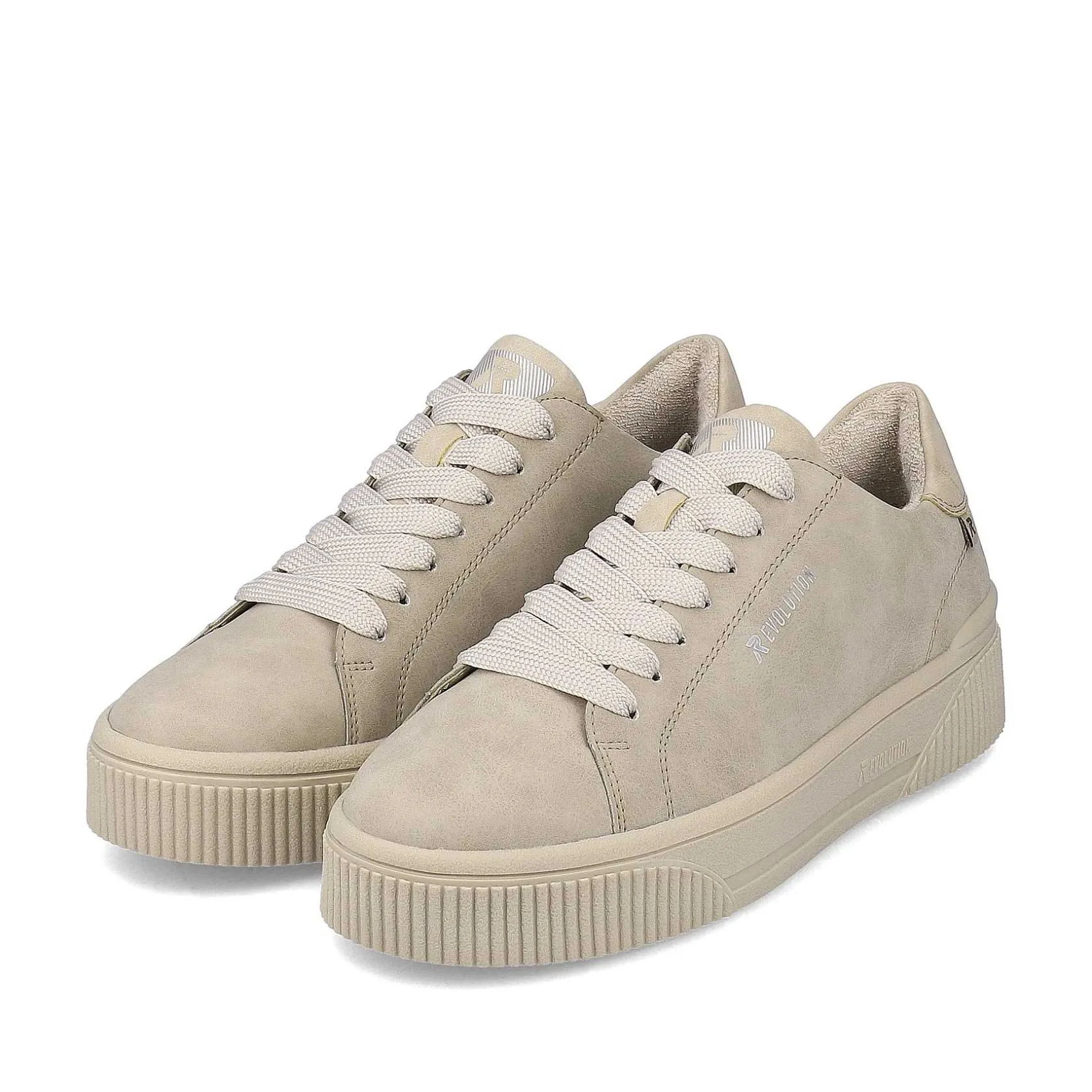 Rieker Sneakers-Women'S Sneaker Low Cream Beige