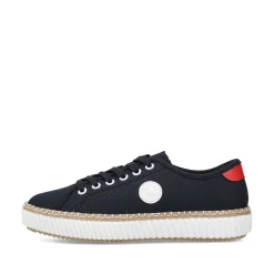 Rieker Vegan-Women'S Sneaker Low Steel Blue