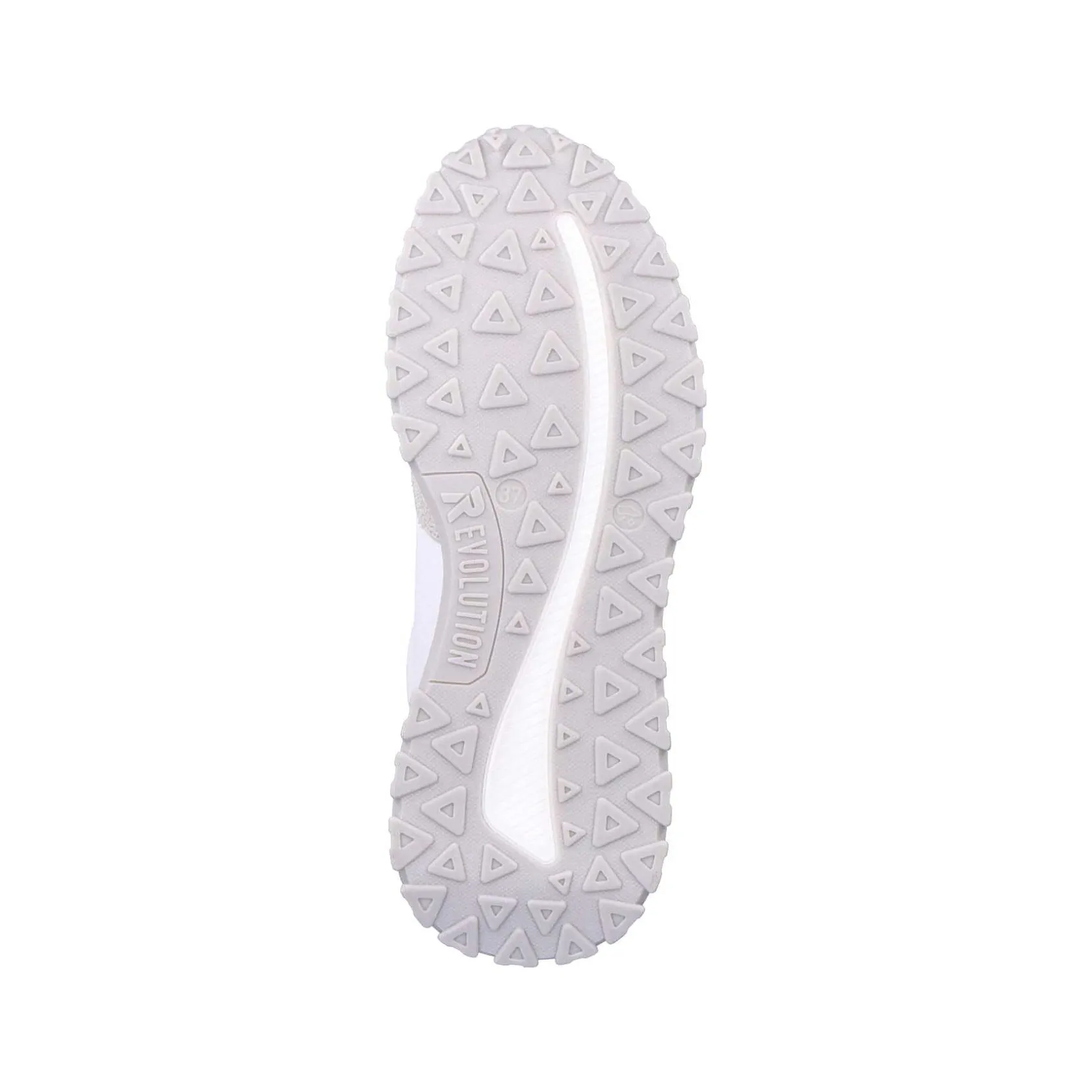 Rieker Sneakers-Women'S Sneaker Low Swan-White Stone-Grey