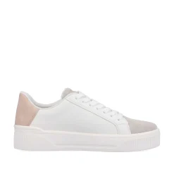 Rieker Sneakers-Women'S Sneaker Low Vanilla-White Stone-Grey