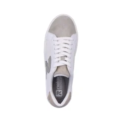 Rieker Sneakers-Women'S Sneaker Low Vanilla-White Stone-Grey