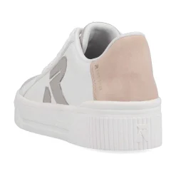 Rieker Sneakers-Women'S Sneaker Low Vanilla-White Stone-Grey