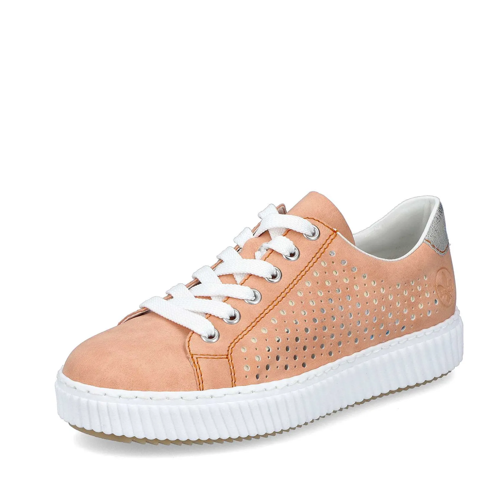 Rieker Colorful Styles-Women'S Sneaker Low Pastel Orange