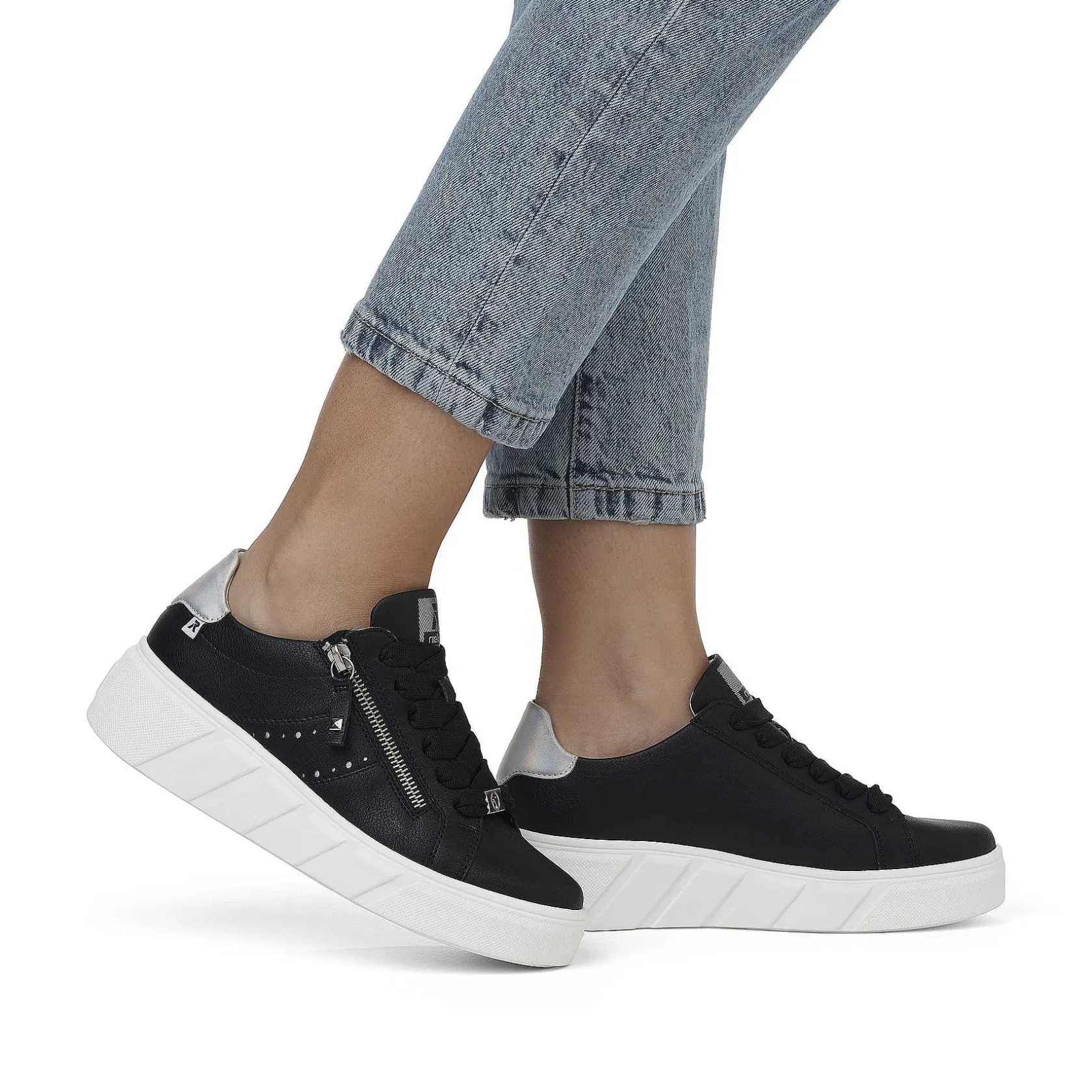 Rieker Sneakers-Women'S Sneaker Low Diamond Black
