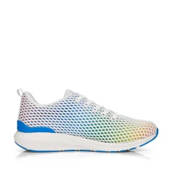Rieker Colorful Styles-Women'S Sneaker Low Crystal-White Rainbow