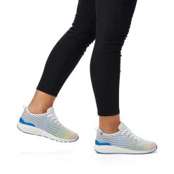 Rieker Colorful Styles-Women'S Sneaker Low Crystal-White Rainbow